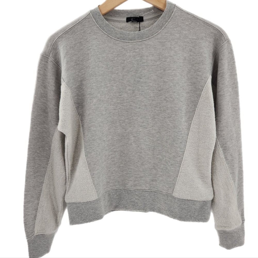 Rails Dani Heather Grey Drop Shoulder Long Sleeve Sweatshirt Womens Size XXSmall